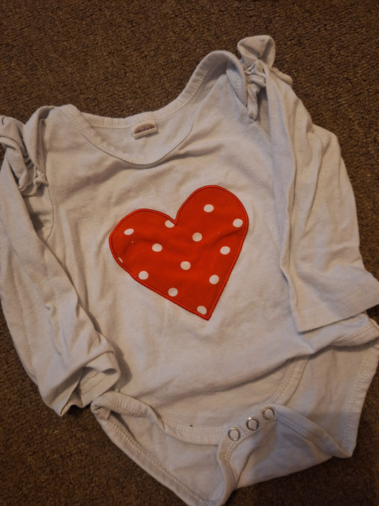 (00) Heart Body suit