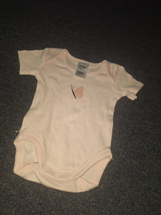 (0000) Butterfly pink bodysuit