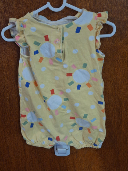 (0) Jack & Milly Romper Sun Print