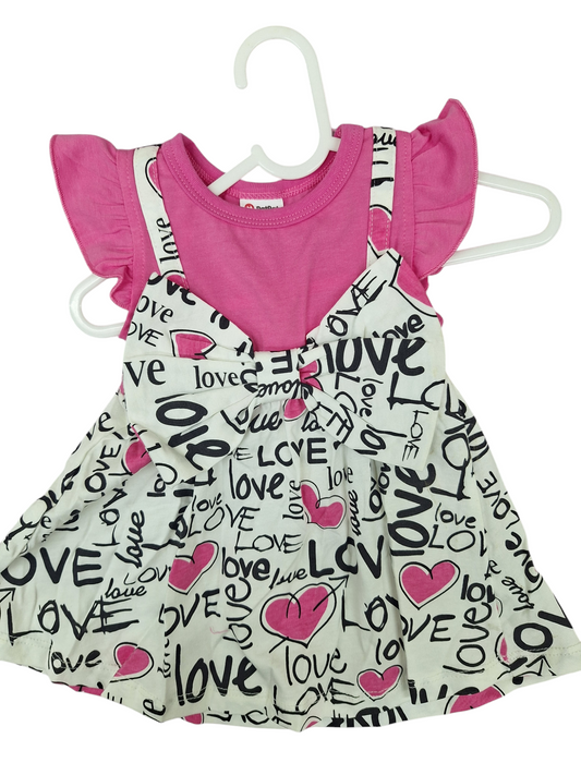 Baby Girl Letter Print Dress