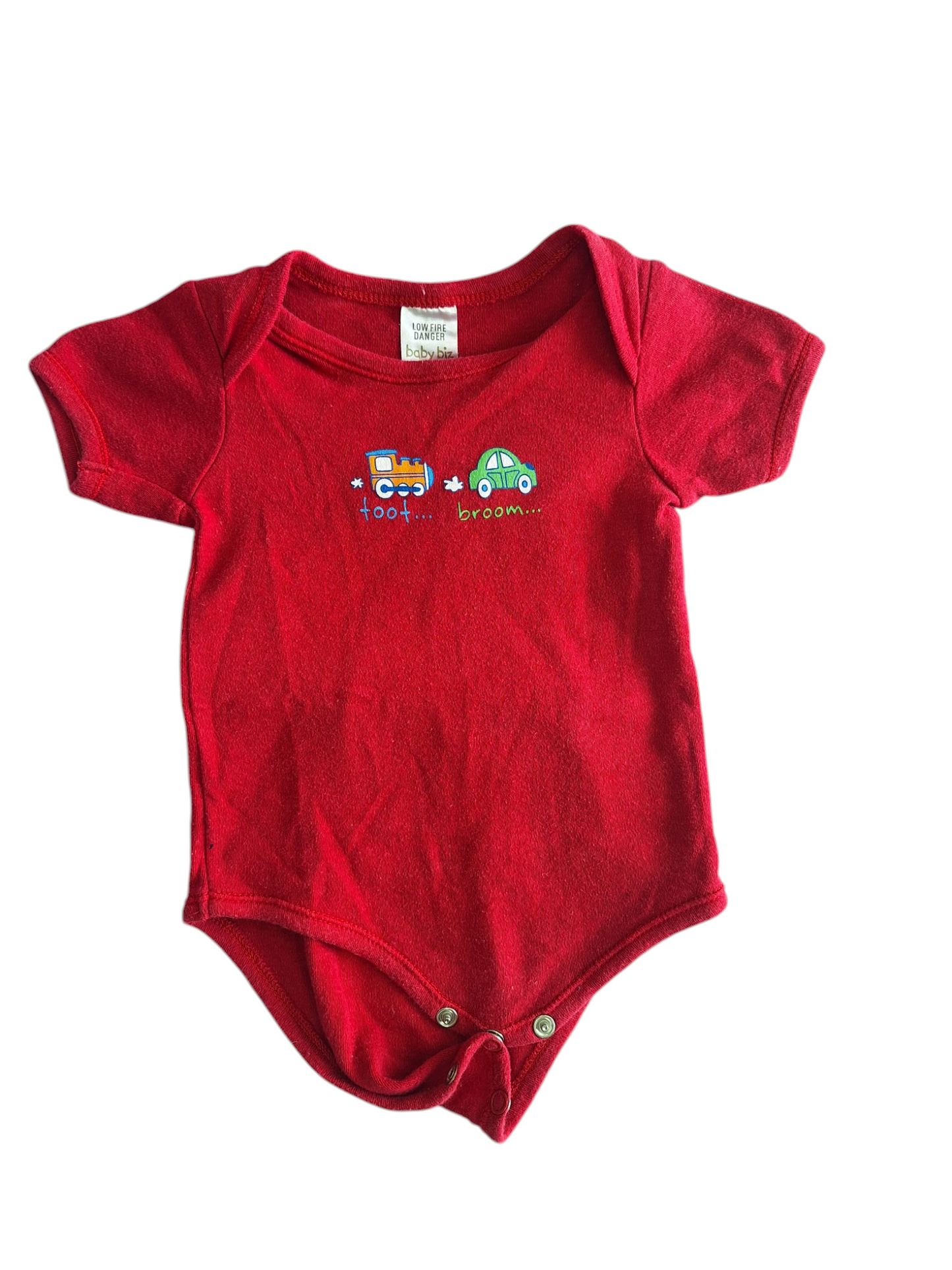 Baby Boy's Body Suit in Red